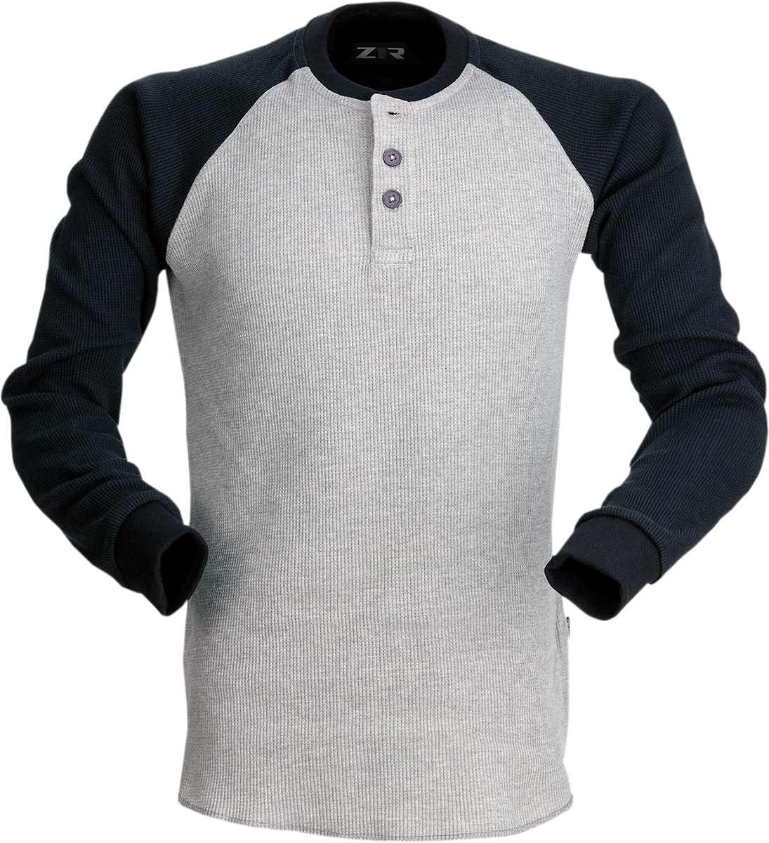 Z1R Waffle Long-Sleeve Shirt - Gray - Small 2840-0149