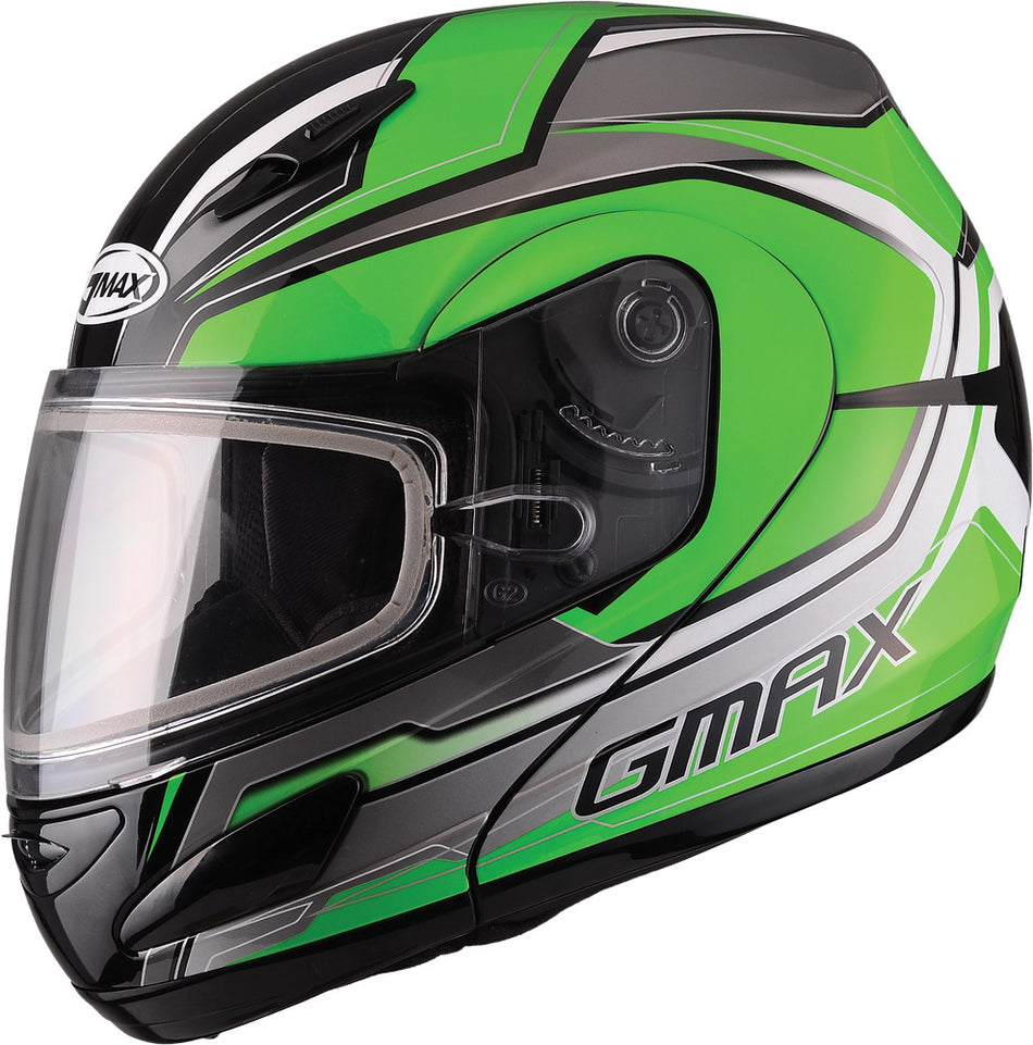 GMAX Gm-44s Modular Helmet Glacier Green/Silver/Black 2x G6444228 TC-3