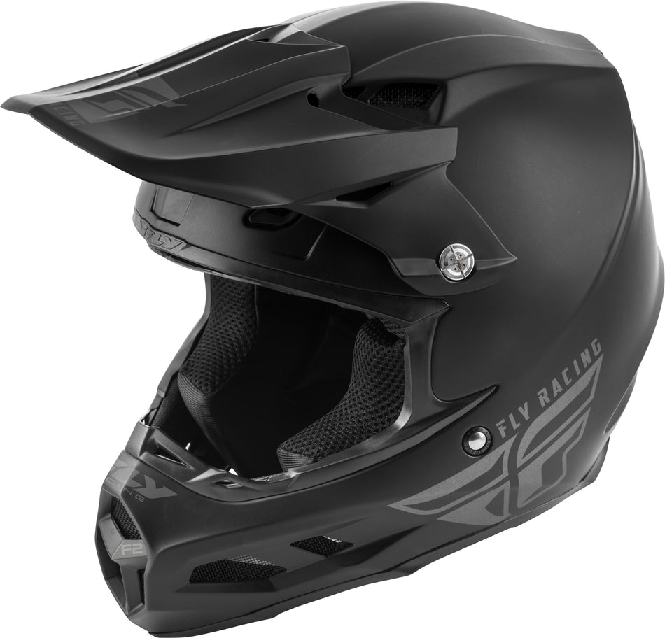 FLY RACING F2 Carbon Solid Helmet Matte Black Md 73-4240-6