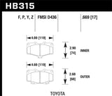 Hawk LTS Street Brake Pads KHB315Y.669