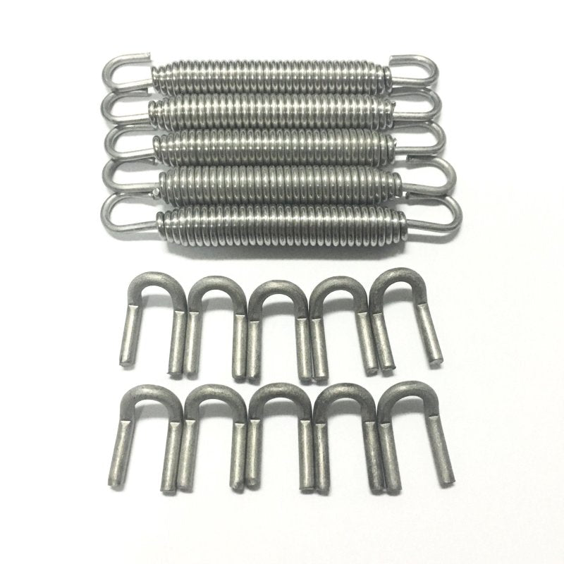 Ticon Industries Black Silicone Titanium Spring Tab and Spring Kit (10 Tabs/5 Springs) - 5 Pack 108-00215-1101