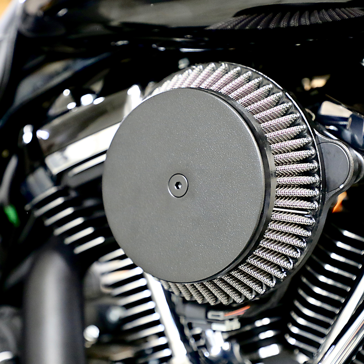 LA CHOPPERS Big Air Cleaner - Black LA-2392-00B