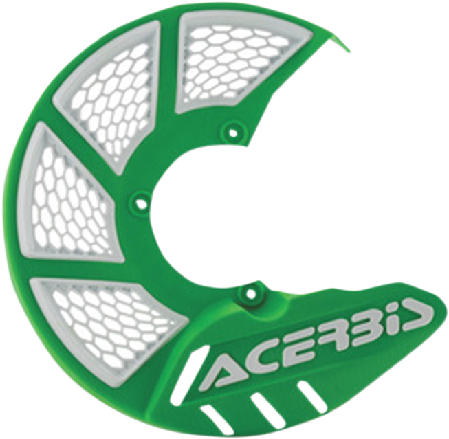 ACERBIS X-Brake Disc Cover - Green/White 2449490006