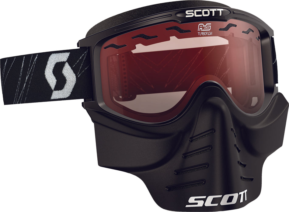 SCOTT 83x Safari Facemask Black W/Acs Rose Lens 2181660001108