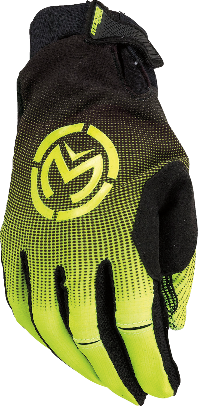MOOSE RACING SX1™ Gloves - Hi-Vis Yellow/Black - Medium 3330-7334