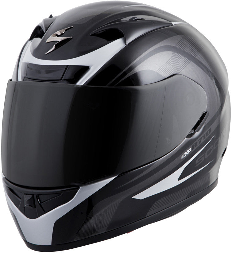 SCORPION EXO Exo-R710 Full-Face Helmet Focus Silver Lg 71-2045