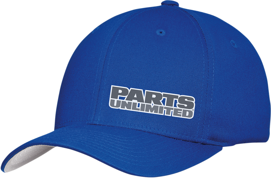 THROTTLE THREADS Parts Unlimited Curved Bill Hat - Blue - Small/Medium PSU29H51RBSR