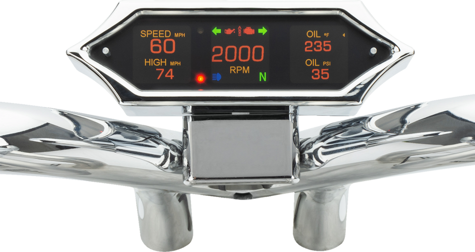 DAKOTA DIGITAL Speedometer - Spiked - Chrome - Universal MLX-9200