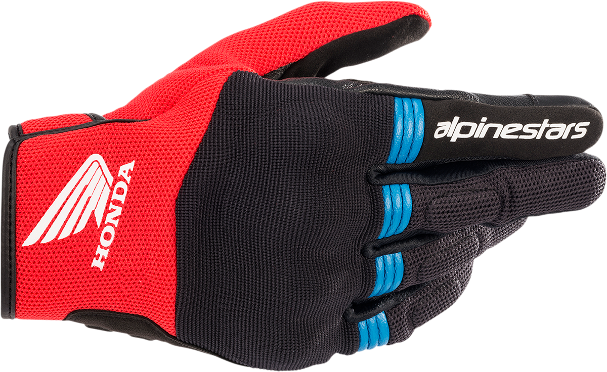 ALPINESTARS Honda Copper Handschuhe - Schwarz/Leuchtend Rot/Blau - 3XL 3568321-1317-3X