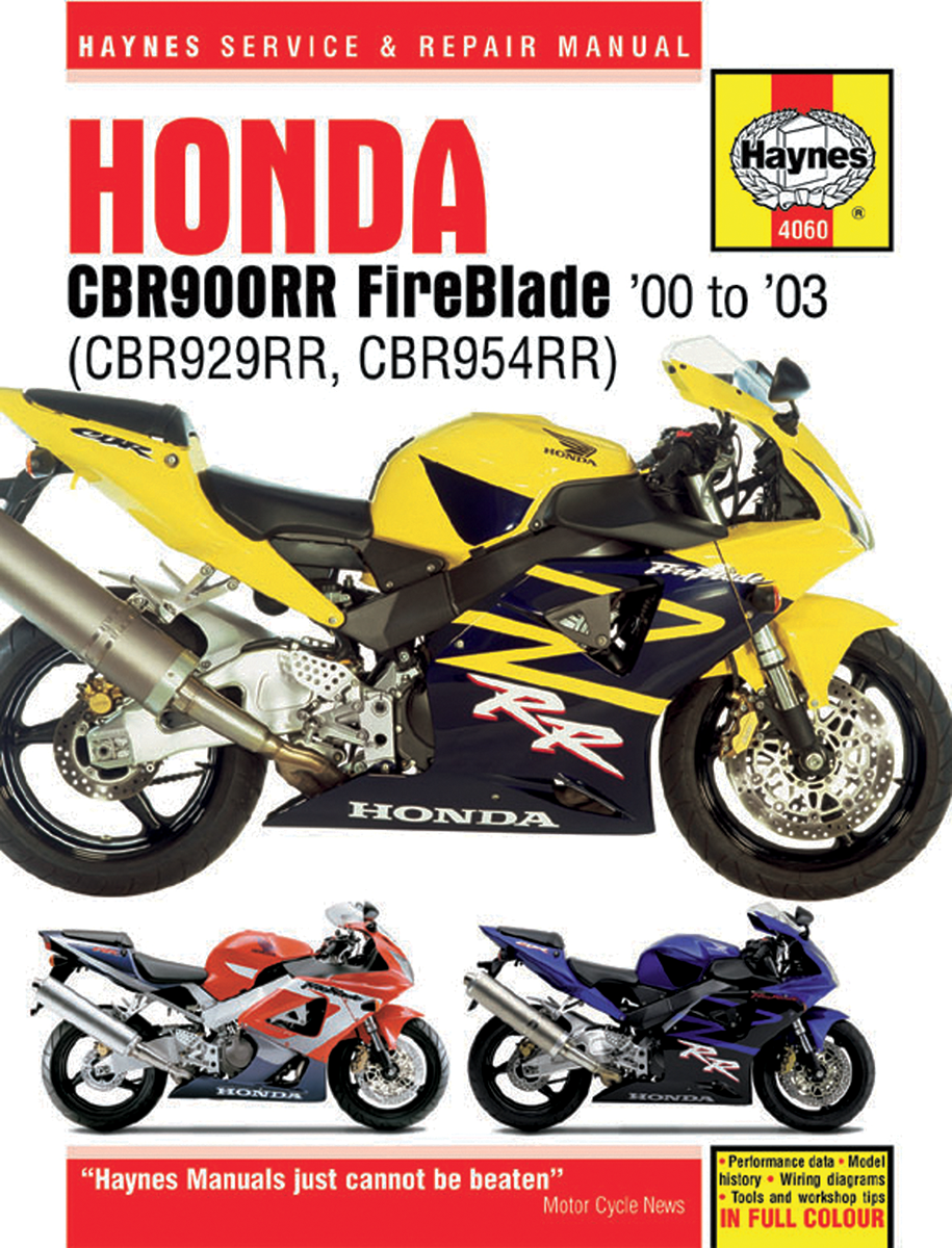 HAYNES Manual - Honda CBR929/954 M4060