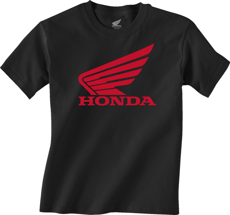 HONDA APPAREL Youth Honda Wing T-Shirt - Black - Small NP21S-Y3033-S