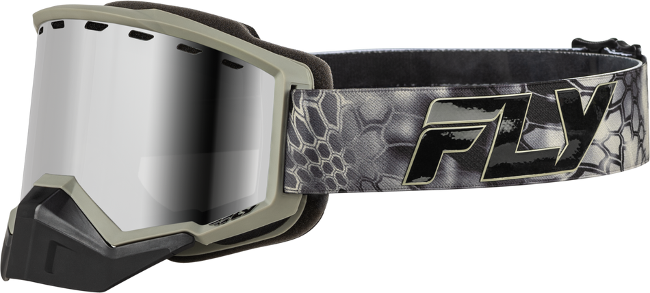 FLY RACING Focus Snow Goggle Se Kryptek W/ Silver Mirror/Smoke Lens FLB-24F1