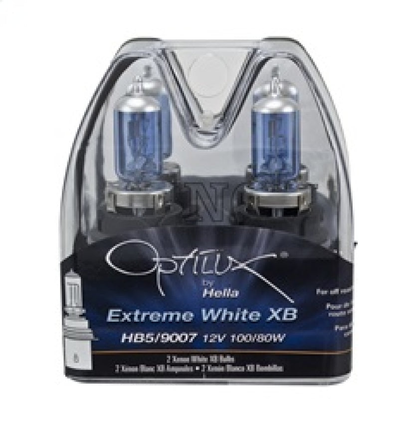 Hella Optilux XB White Halogen Bulbs HB5 9007 12V 100/80W (2 pack) LAH71070387