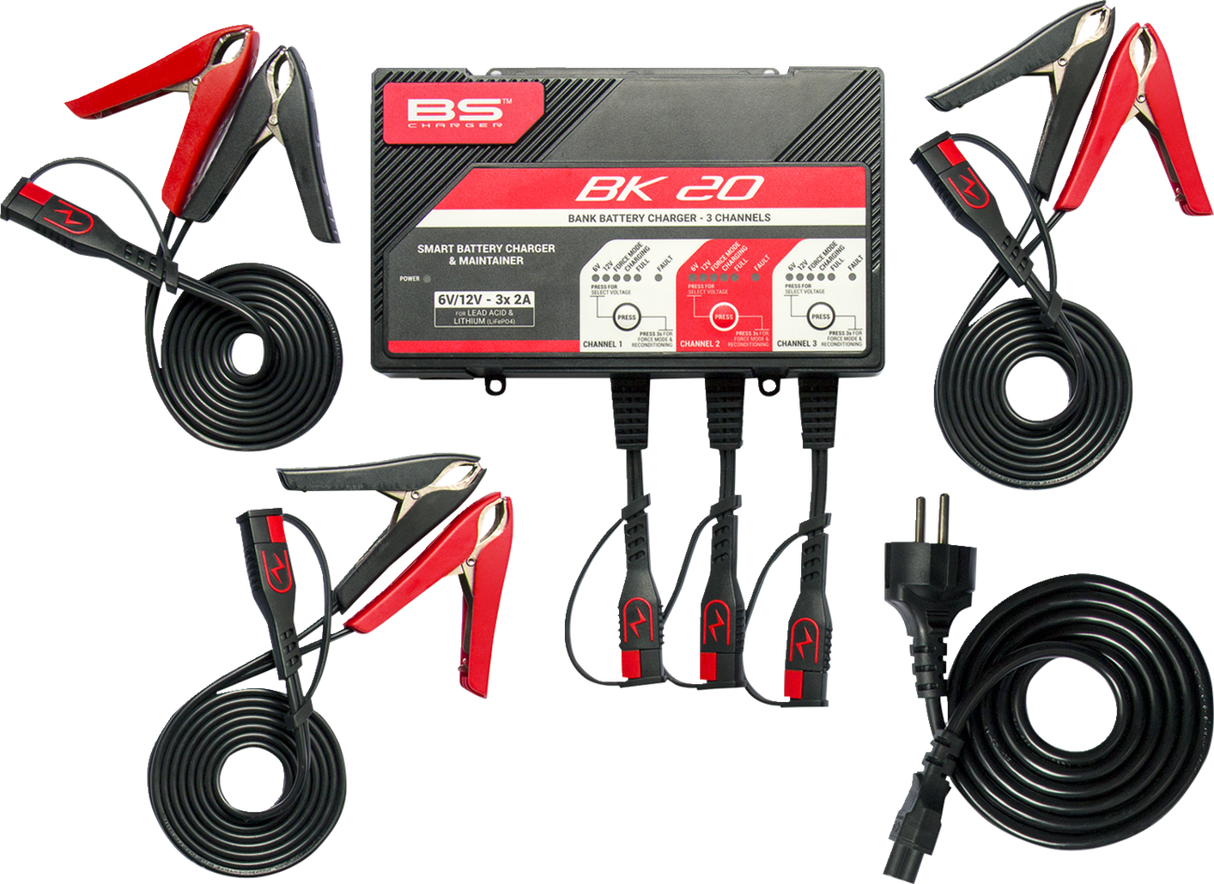 Cargador de BATERÍA BS - BK20 - 12V - 3 x 2A 700554 