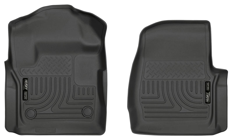 Husky Liners 17 Ford F-250 F-350 Super Duty Standard Cab WeatherBeater Black Front Floor Liners 13311