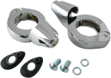 DRAG SPECIALTIES Turn Signal Mount - 41mm - Chrome 77854C