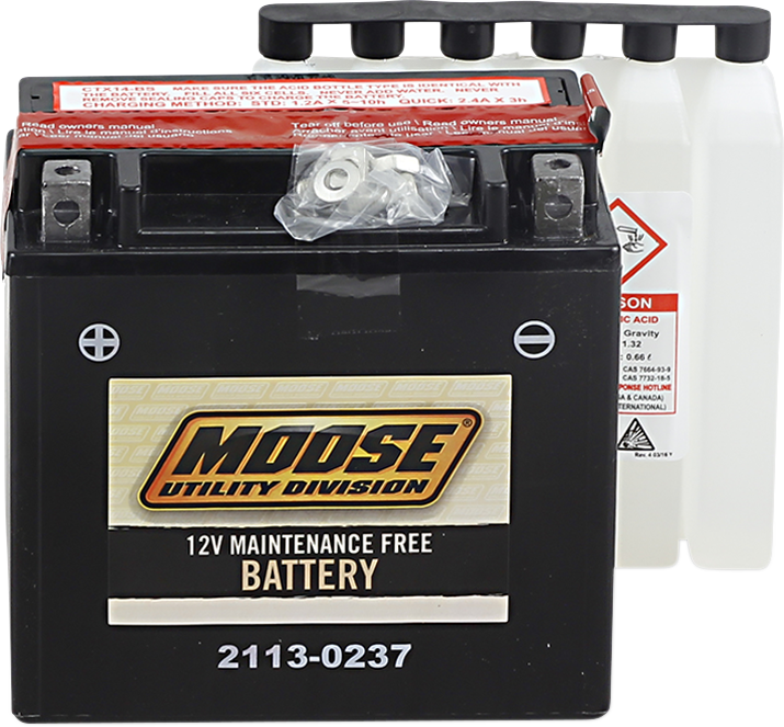 MOOSE UTILITY AGM Battery - YTX14-BS 2113-0237