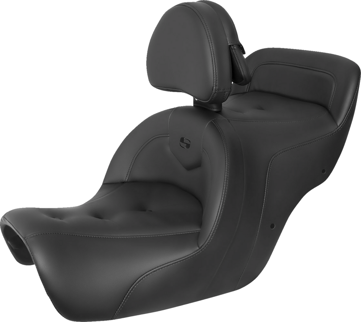 SADDLEMEN Seat - Roadsofa - With Backrest - Pillow Top - Black H88-07-181BR