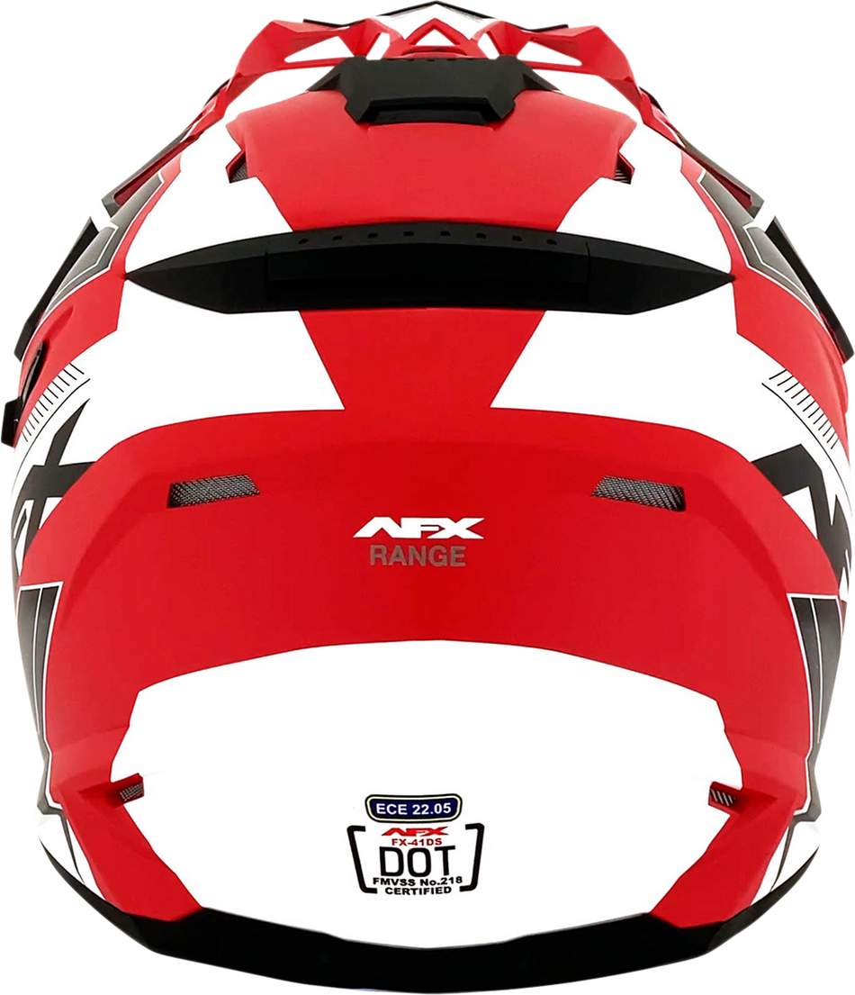 AFX FX-41 Helmet - Range - Matte Red - Medium 0140-0067