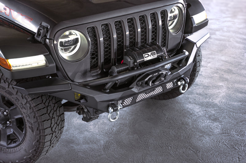 DV8 Offroad 07-18 Jeep Wrangler JK / 18-23 Wrangler JL / 20-23 Gladiator JT MTO Series Front Bumper FBJL-12