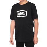 100% Youth Icon T-Shirt - Black - Large 20001-00006