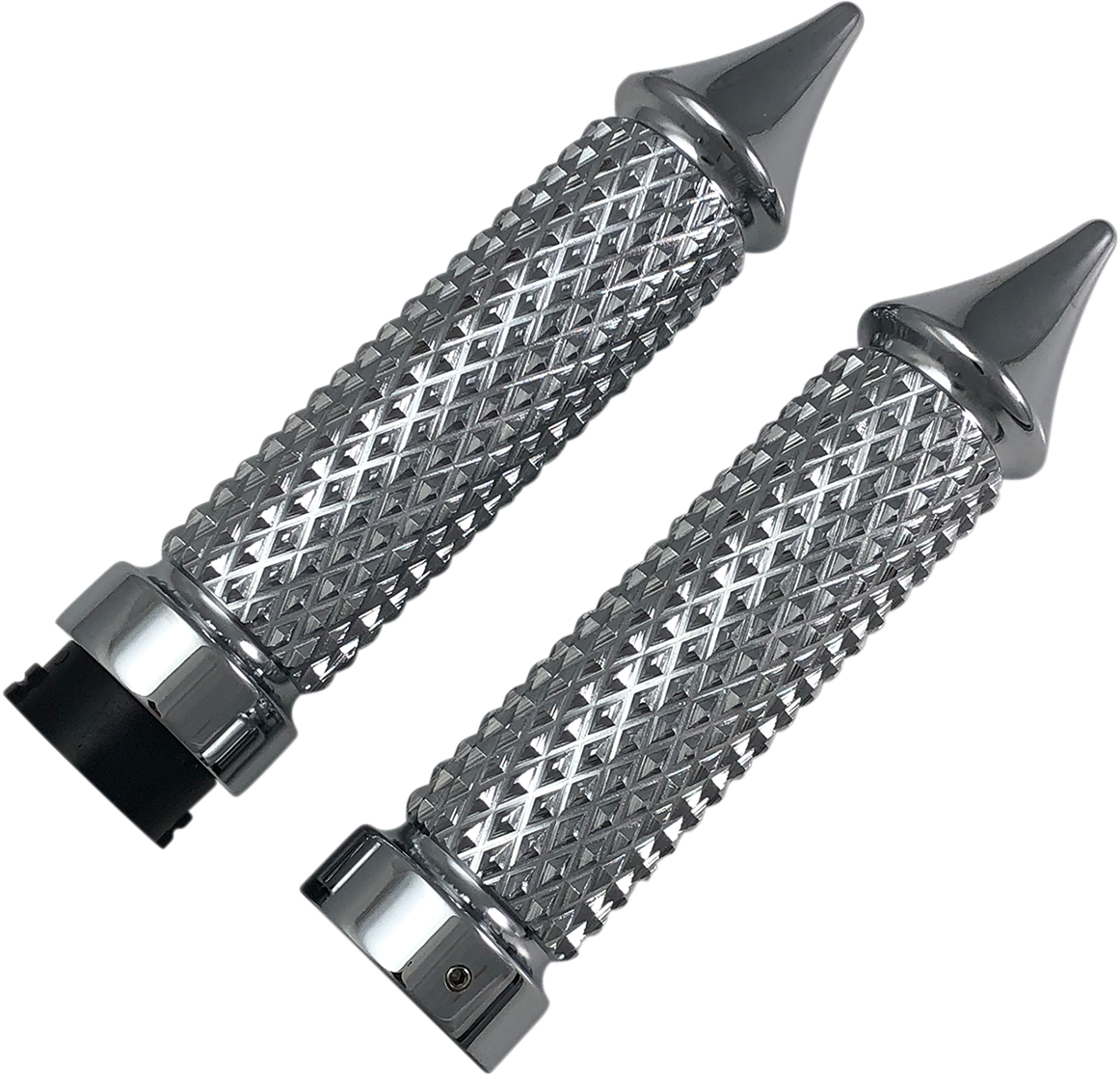 EDDIE TROTTA DESIGNS Grips - Cross Cut - Chrome TC768