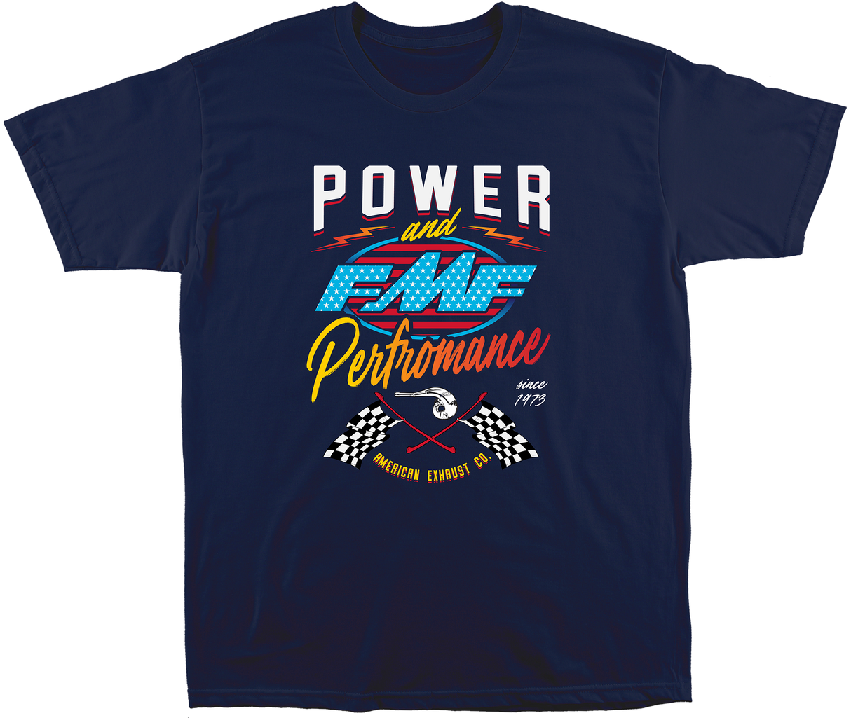 FMF APPAREL So American Tee Navy Lg SU22118904-NVY-L