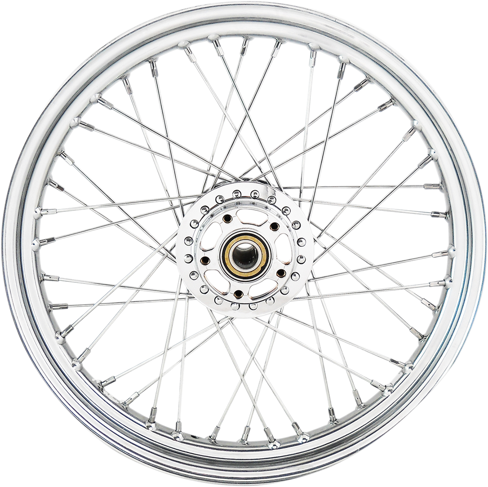 DRAG SPECIALTIES Front Wheel - Dual Disc/ABS - Chrome - 19"x2.50" - '14+ 1200C/1200X DUAL DISC,XL1200C/X ONLY 64561