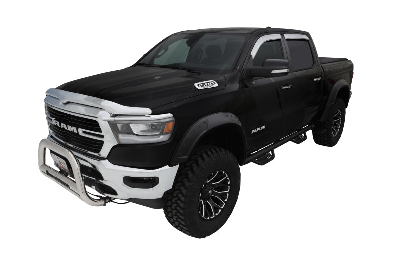 Bushwacker 19-22 Ram 1500 (Excl. Rebel/TRX) 76.3 & 67.4in Bed DRT Style Flares 4pc  - Blk / Smooth 50934-02