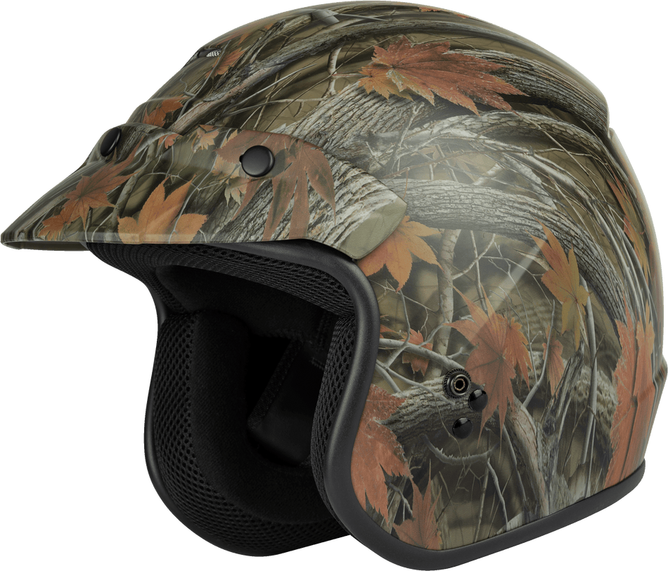 GMAX Of-2 Open-Face Helmet Leaf Camo 2x G1021568
