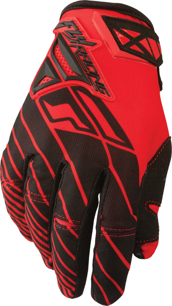 FLY RACING Kinetic Gloves Red/Black Sz 8 367-41208