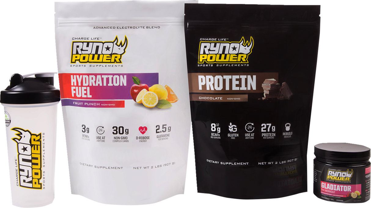 RYNO POWER Essentials Package - Chocolate, Fruit Punch PKGESNTLCHOCFP