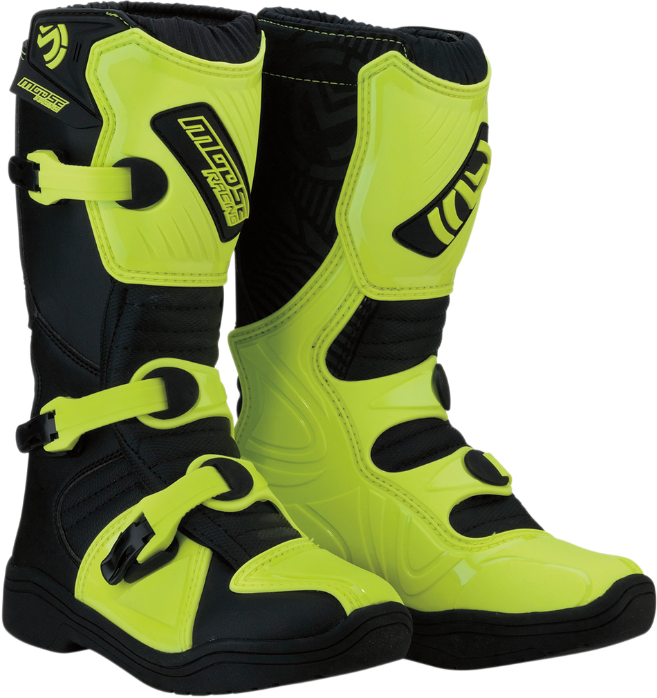 MOOSE RACING M1.3 Boots - Black/Hi-Viz Yellow - Size 6 3411-0449