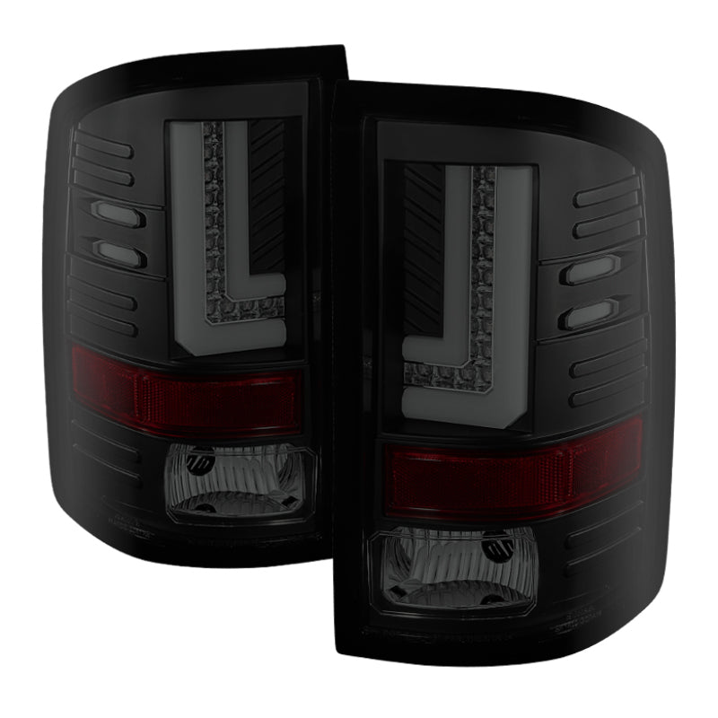 Spyder GMC Sierra 14-16 LED Tail Lights Black Smoke ALT-YD-GS14-LBLED-BSM 5080707