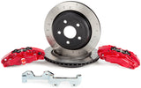 Alcon 2007+ Jeep JK-JL 330x22mm Rotors 4-Piston Red Calipers Rear Brake Kit (Includes Brake Lines) BKR5059D12