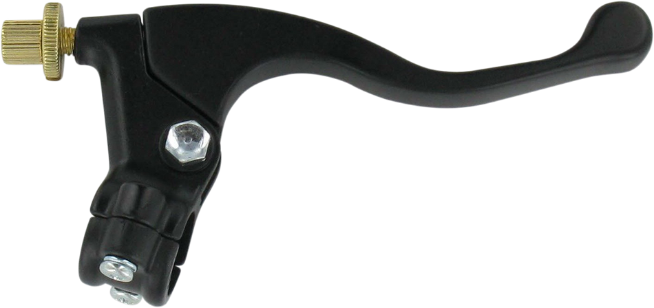 Parts Unlimited Lever Assembly - Right Hand - Shorty - Honda - Black 43-1104r