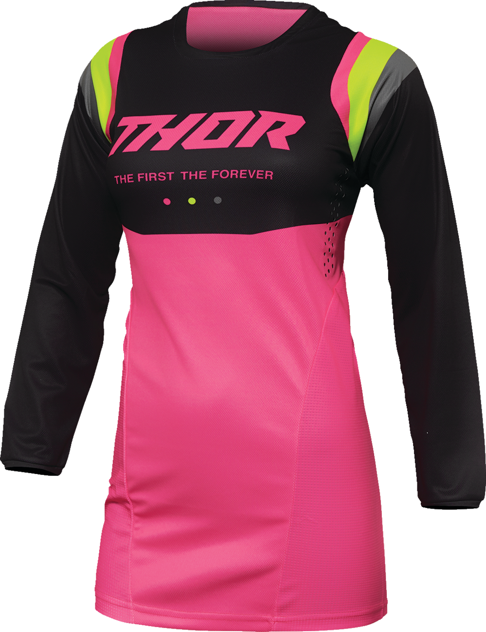 THOR Women's Pulse REV Jersey - Charcoal/Pink - Small 2911-0238