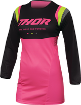 THOR Women's Pulse REV Jersey - Charcoal/Pink - Small 2911-0238