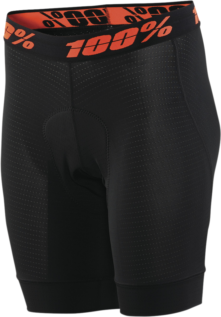 100% Women's Crux Liner Shorts - Black - Large 40050-00002