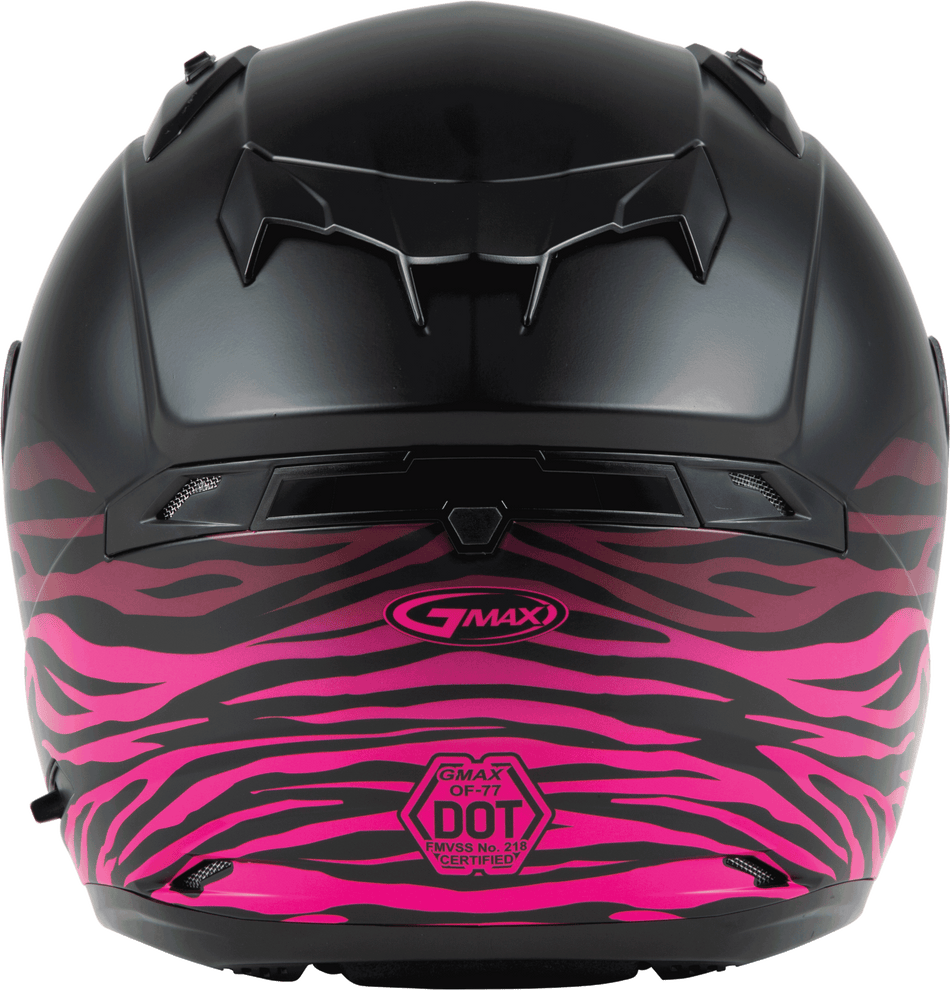 GMAX Of-77 Open-Face Eden Helmet Matte Black/Pink Lg O1778076