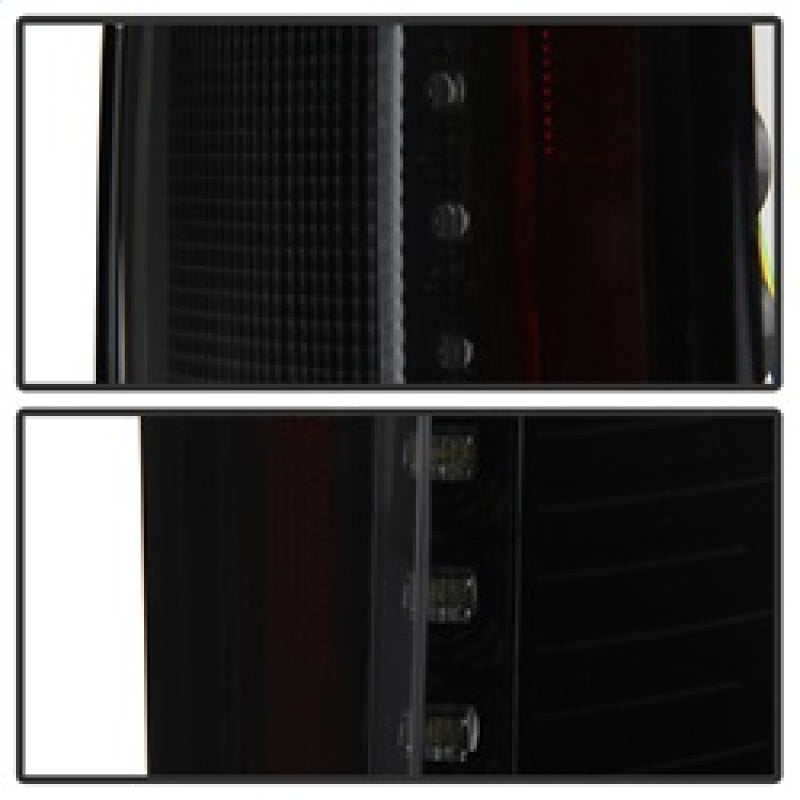 Spyder 15-17 Ford F-150 LED Tail Lights (w/Blind Spot) - Black Smoke (ALT-YD-FF15015BS-LBLED-BSM) 5085337