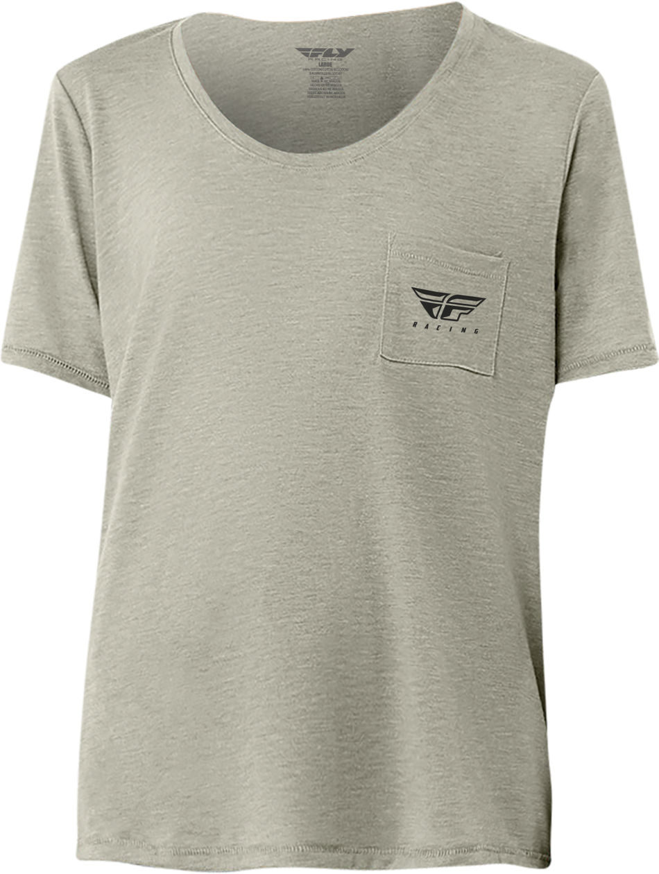 FLY RACING Women's Fly Chill Tee Stone 2x 356-00312X