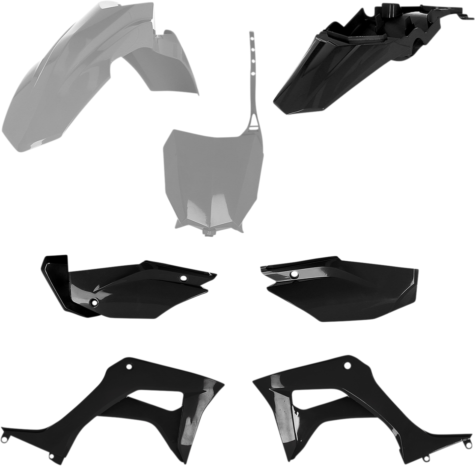 ACERBIS Full Replacement Body Kit - Gray/Black 2861931019