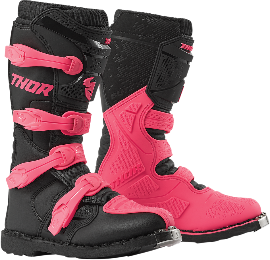 THOR Women's Blitz XP Boots - Black/Pink - Size 8 3410-2230