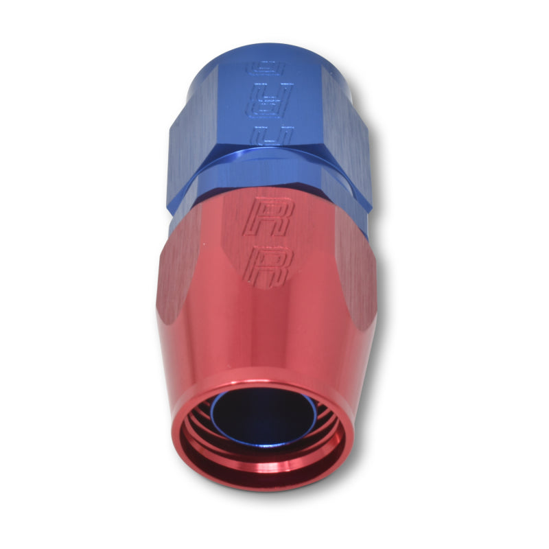 Russell Performance -6 AN Red/Blue Straight Full Flow Hose End 610020