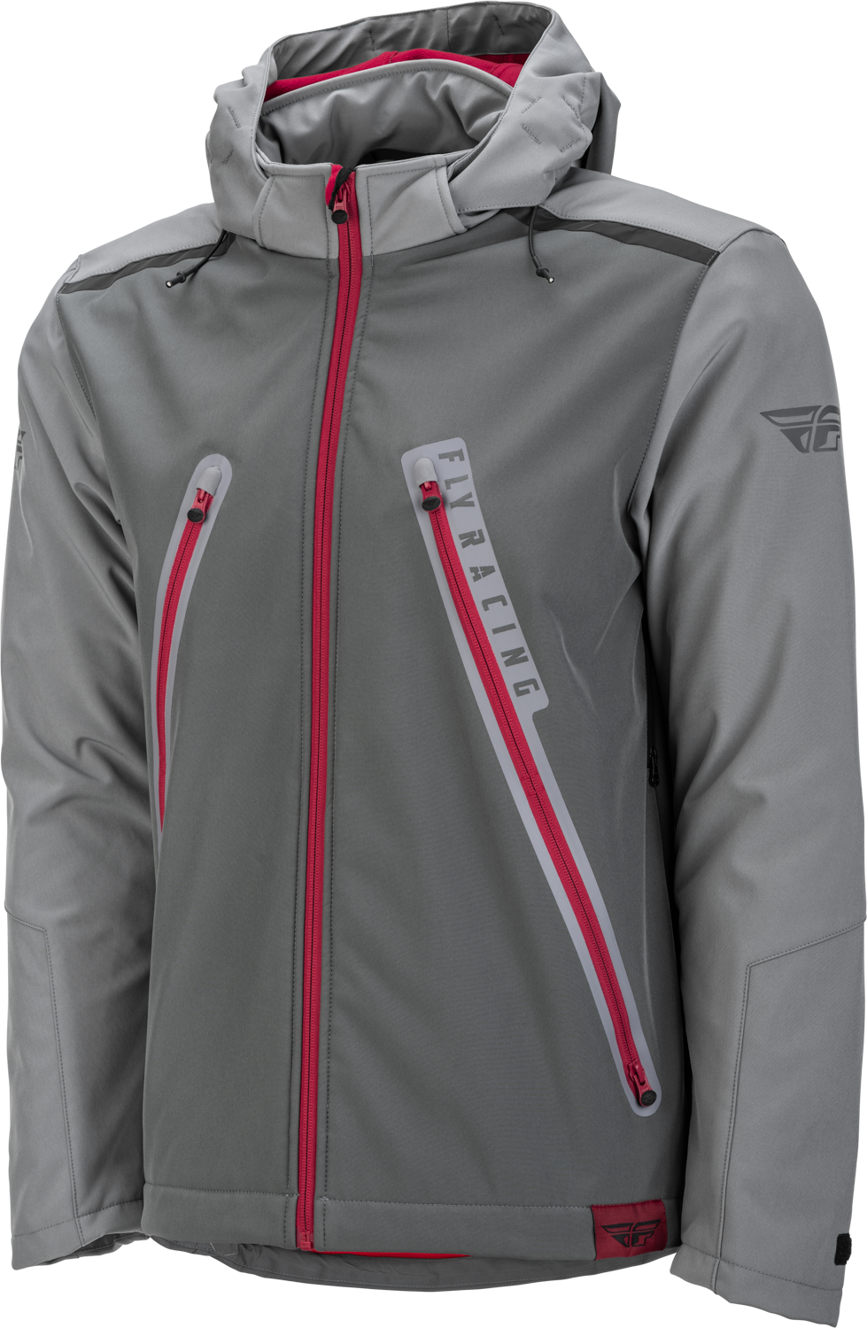 FLY RACING Carbyne Jacket Grey/Red Sm 477-4091S