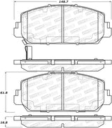 StopTech 13-18 Acura RDX Street Performance Front Brake Pads 308.1697