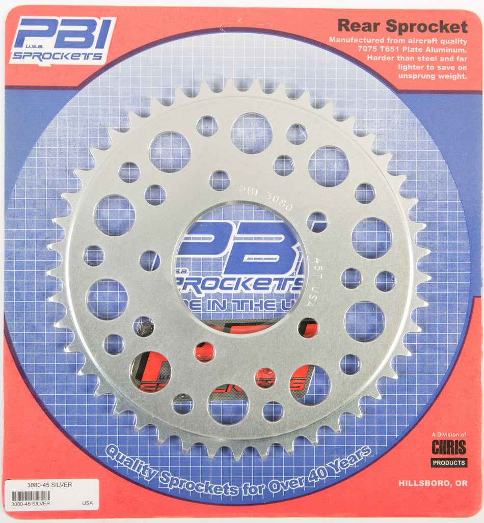 PBIRear Sprocket Aluminum 45t-525 Hon3080-45