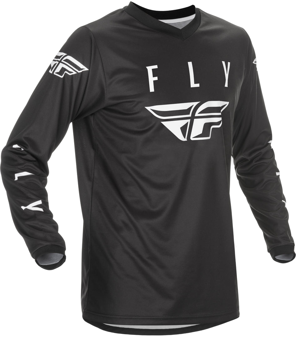 FLY RACING Fly Universal Jersey Black/White Xl 374-991X