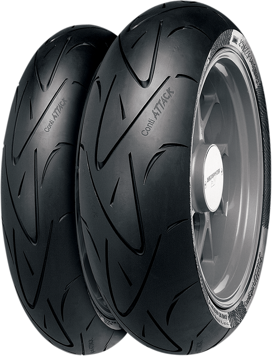 CONTINENTAL Tire - ContiSportAttack - Rear - 180/55ZR17 - (73W) 02443930000